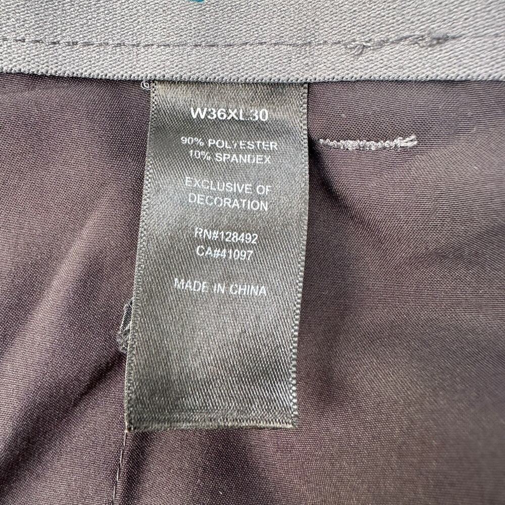 Greg Norman Men’s Golf Performance Gray Flat Front Pants Size: 36x30 - Picture 4 of 5